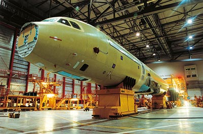 Customised lifting systems Aeronautical industry